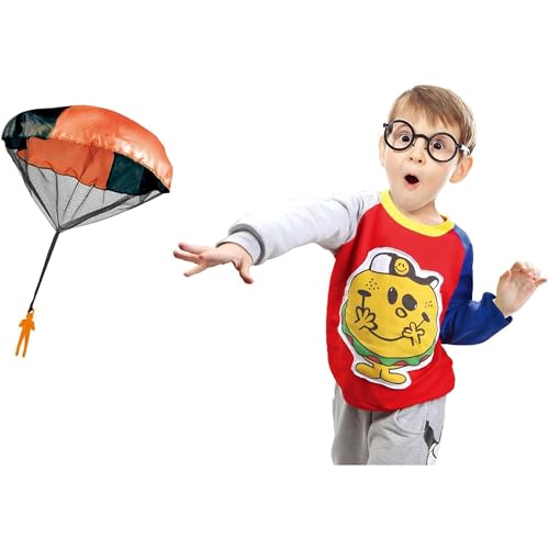 Tangle-Free Parachute with Paratrooper in Reusable Storage Tube, Multicolor (Set of 4) 4