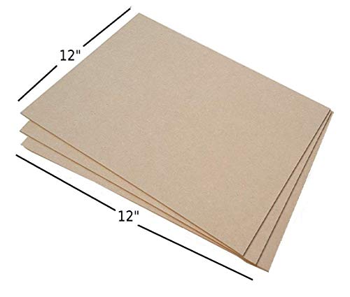 CVANU Medium Weight Chipboard Sheets (Pack of 20, 12 x 12 Inch x 2 mm) 1