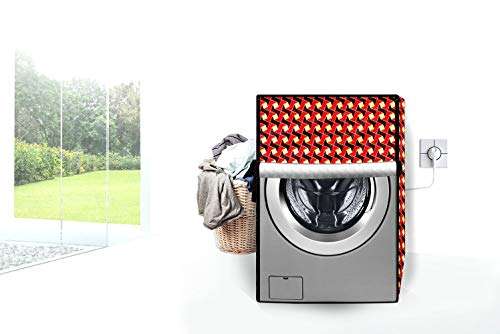 Stylista Washing Machine Cover Suitable for IFB 6 Kg Fully-Automatic Front Loading EVA ZXS Frieze Pattern Brown 2