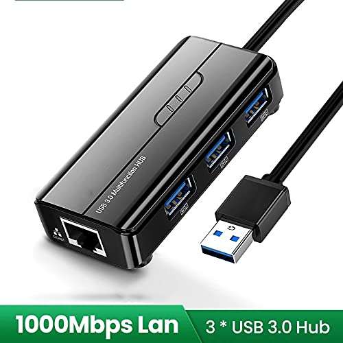 n/a USB Ethernet USB 3.0 2.0 to RJ45 USB HUB for Computer Set-Top Box Ethernet Adapter Network Card USB 4