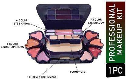 ADS Color Series Makeup Kit (8 Eyeshadow, 1 Power Cake, 8 Lip Color, 2 Blusher) 4