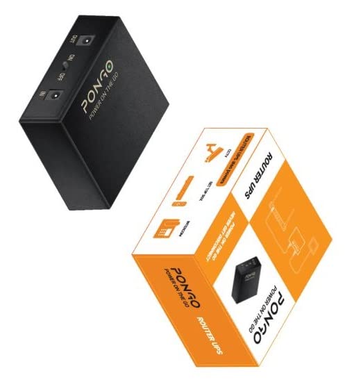 Pongo Router UPS Output DC 12V Backup 4 Hours (Pack of 1) 1