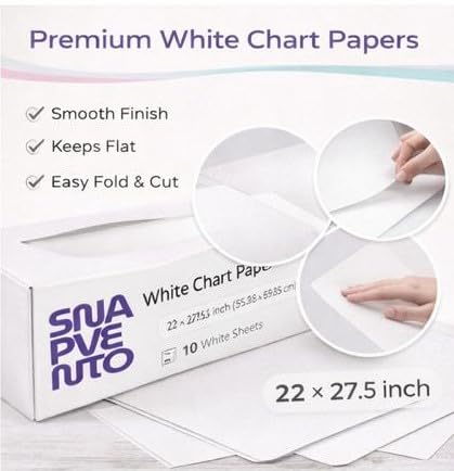 SNAPVENTO | Pink Chart Paper Roll – 22×27.5 Inch (50 Sheets) | Premium Art & Craft Paper for Drawing, Painting & School Projects 6