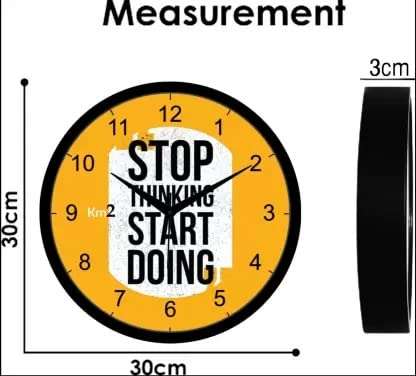 KM2 Plastic Analog Wall Clock for Home for Office for Living Room Decorative Wall Clock 3