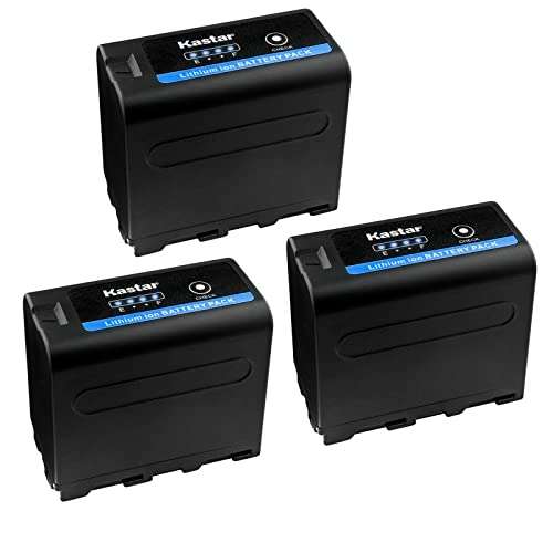 Kastar NP-F970 PRO Battery 3-Pack Replacement for CCD-TR1100E CCD-TR12 CCD-TR18 CCD-TR2 CCD-TR200 CCD-TR205 CCD-TR215 CCD-TR2200 CCD-TR2300 CCD-TR280 CCD-TR290 CCD-TR3 CCD-TR300 CCD-TR311 Camera 1