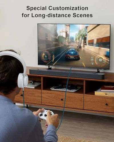 Hftywy Headphone Extension Cable 20FT, 3.5mm Extension AudioMale to Female Aux Adapter Hi-Fi Sound Stereo Extender Cord for Headset, iPhone, iPad, Smartphones, Tablets & More 3