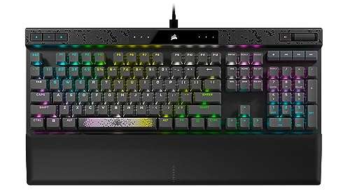 CORSAIR K70 MAX RGB Magnetic Mechanical Wired Gaming Keyboard – MGX Adjustable Switches, Simultaneous SOCD and Rapid Trigger, PBT Double-Shot Keycaps, Sound Dampening, 8000Hz Polling, QWERTY NA, Black 1