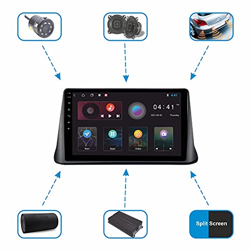 DBASE 9 Inches Newly Launch Advanced Car Radio Receiver Android 10 System for Tata Nexon with 2GB/16GB RAM & ROM with Apple Carplay and Android Auto 4