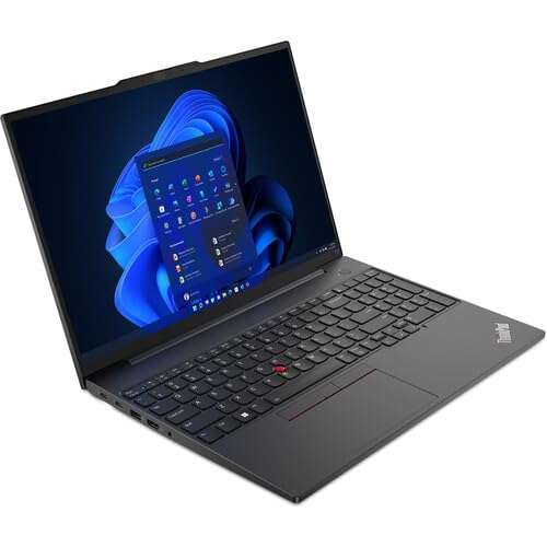 Lenovo Thinkpad E16 Gen 1 16" WUXGA IPS Touchscreen Laptop 2023 | Intel i7-1355U 10-Core | Iris Xe Graphics | Backlit Keyboard | Fingerprint | Thunderbolt 4 | Wi-Fi 6 | 24GB DDR4 1TB SSD | Win10 Pro 2
