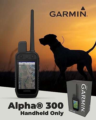 Wearable4U - Garmin Alpha 300 Handheld, Advanced Dog Tracking and Training Handheld, Touchscreen with E-Bank Bundle 4