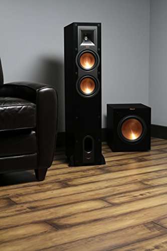 Klipsch R-12SW Powerful Deep Bass Front Firing 12" Copper-Spun Driver 400W Digital Power Subwoofer 14" X 18.5" X 16" 2