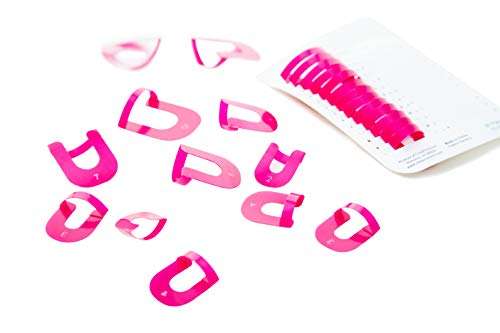 CreaNails Nail Polish Stencils for Adults - Reusable Nail Holder for Painting Nails & French Tip Strips - Spill-Proof Nail Guard Applicator & Shaper for Gel Paint, Decals - 10 Sizes, 26 Pieces 5
