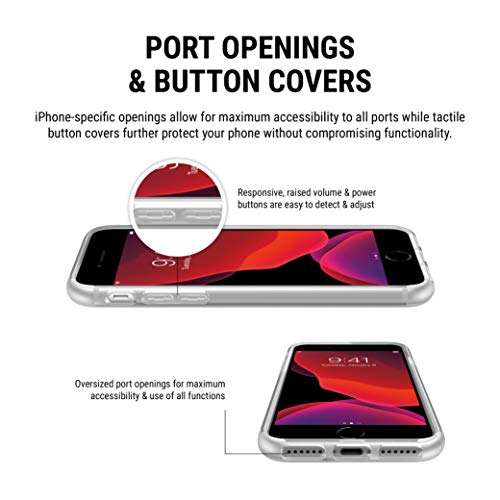 Incipio IPH-1480-BLK NGP Pure iPhone 8 & iPhone 7/6/6s Case with Clear, Shock-Absorbing Polymer for iPhone 8 & iPhone 7/6/6s - Black 3