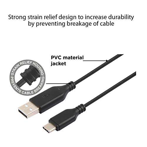 Stuffcool Centum 100W 5A Power Delivery Usb Type C Pet Braided Super Fast Charge Cable For Type C Devices 1.2M For Laptop- Black 3