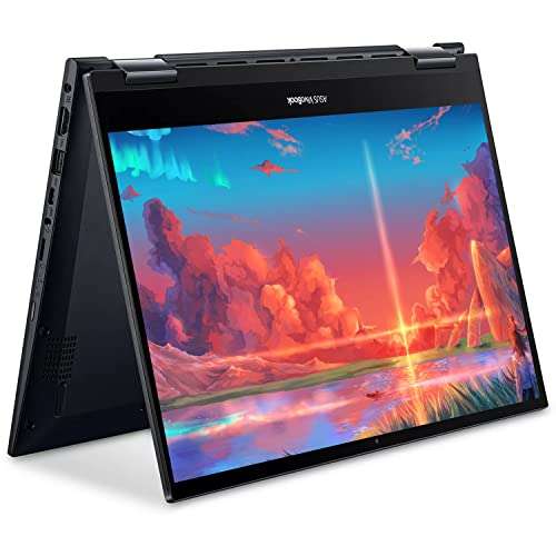 ASUS VivoBook Flip 14 Thin and Light 2-in-1 Laptop, 14” FHD Touch Display, AMD Ryzen 5 5500U, AMD Radeon Graphics, Backlit Keyboard, Fingerprint Reader, Windows 11 Home (20GB RAM | 1TB SSD) 1