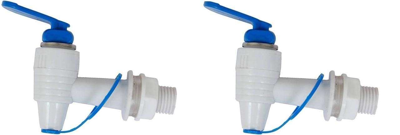 2 Pieces Tap for RO Water Purifier, Compatible With Kent/Dolphin, Swift, Aquafresh/Many Assembled/Branded RO's - White (Pack of 2) 3