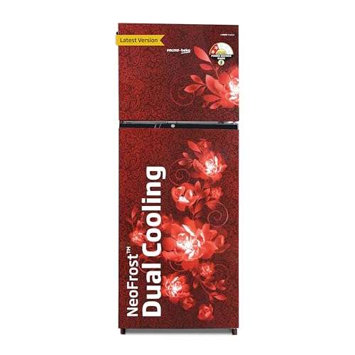 Voltas Beko ‘A TATA Product’ 248 L 2 star Frost free Refrigerator with two separate cooling system (RFF285D/W0CWR0I0000GO, Celin Wine) 1