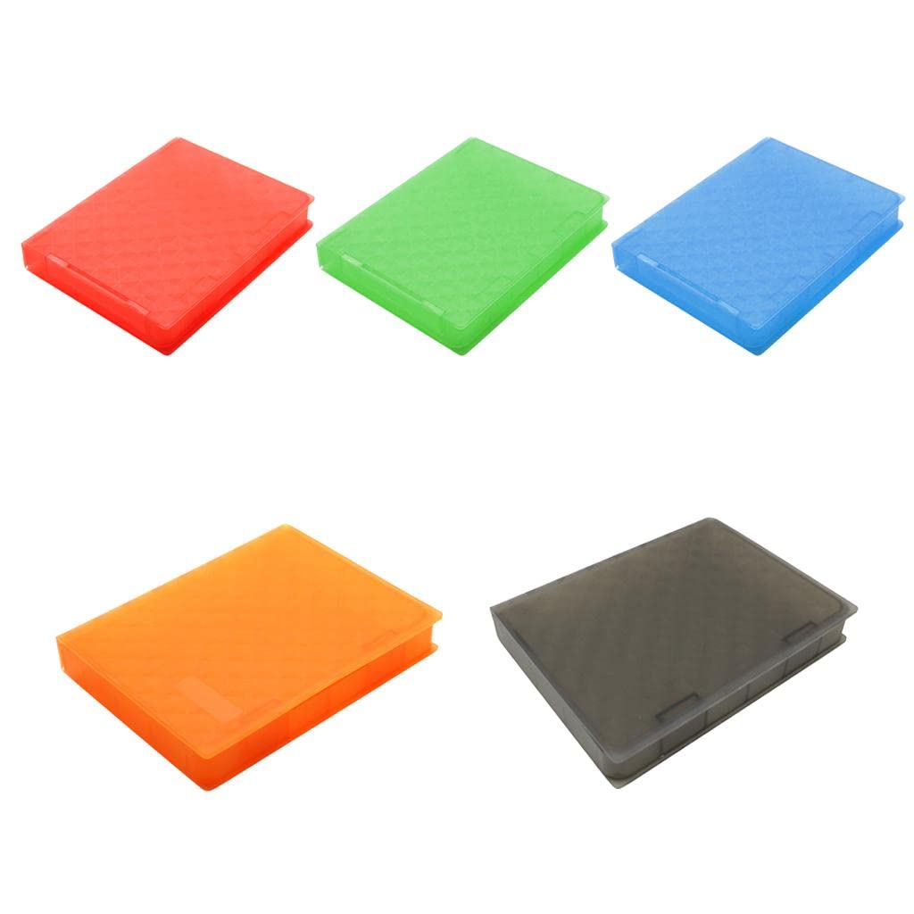 CALANDIS 2.5 Sata Hard Drive HDD Ssd Enclosure External Disk Case Storage Box Blue 6
