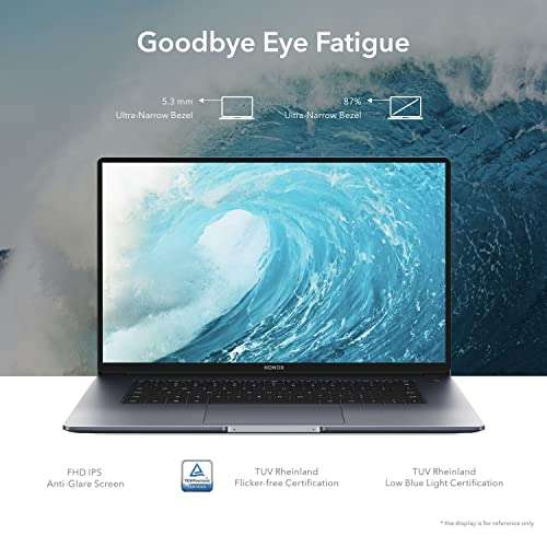 HONOR MagicBook 15, AMD Ryzen 5 5500U 15.6-inch (39.62 cm) FHD IPS Anti-Glare Thin and Light Laptop (8GB/256GB PCIe SSD/Windows 11/ Metal Body/Fingerprint Login/1.54Kg), Gray, BohrM-WDQ9CHNE 4