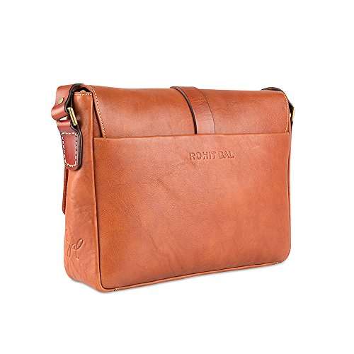 Rohit Bal Unisex Leather Saddle Bag 4