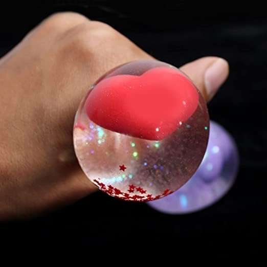 AASA Rainbow Stress Balls Toy Squishy Stress Ball Toys for Stress Relief for Kids and Adults Playing Fun Toy Set of 1Pcs Multicolor 6