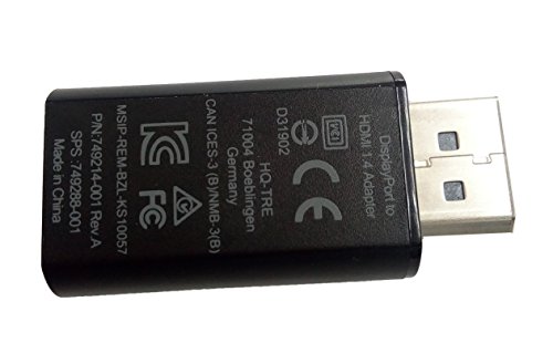 DP to HDMI Adapter Compatible HP Laptop DisplayPort to HDMI 1.4 Adapter Desktop Workstation Laptop 749288-001 749214-001 2