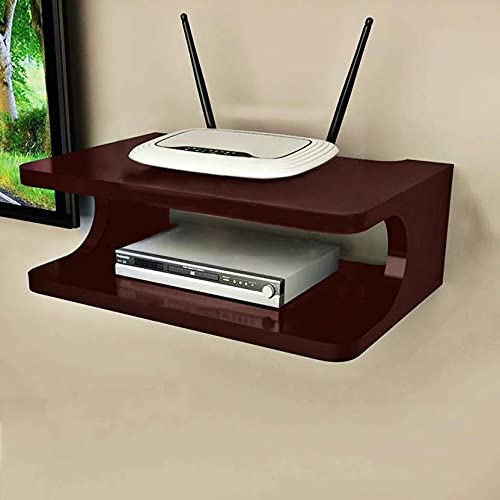 Set top Box Stand| Wall Shelf| Wall Mount| Wall Bracket| Wall Rack| Wall Mounted Stand| Wall Holder| TV Unit Wooden| TV Unit Shelf| TV Unit Rack| TV Unit Wall Mount| TV Units| TV Unit Shelves (Brown) 3