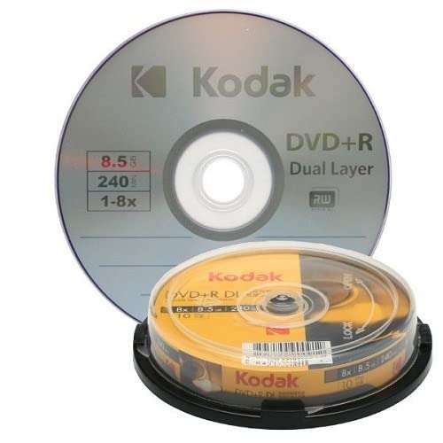 Professional Blank DVD+R DL 8.5GB 8X Surface Pack of 10 1