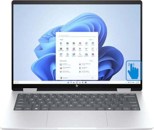 HP Envy x360 2-in-1 Laptop 14.0" Touchscreen IPS WUXGA Display (AMD Ryzen 5 8640HS, 16GB LPDDR5, 512GB PCIe SSD, AMD Radeon, Backlit KYB, WiFi 6E, Bluetooth 5.3, Win 11 Pro) w/DKZ Port Expander 2