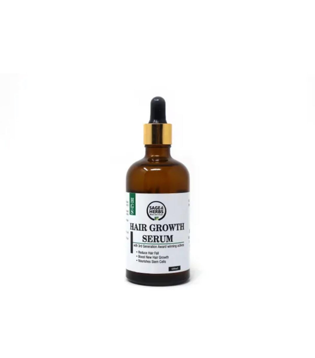 Sage & Herbs Hair Growth Serum, for Healthy Hair Growth| Reduces Hair Fall|Frizz Free Smooth Hair| Dry And Dull Hair| Suitable For All Hair Types
