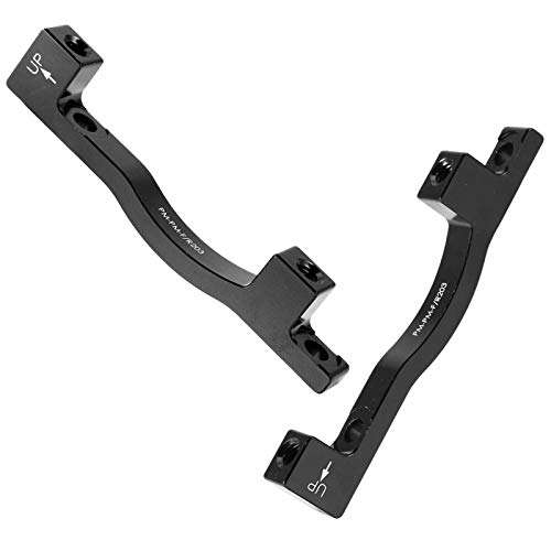 Disc Brake Adaptor, 1pcs Aluminium Alloy Cycling Brake Adaptor with 2pcs Bolts for Front V Brake Caliper PM and Spare Parts 3