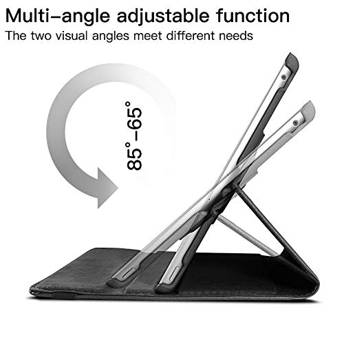 TGK Rotating Cover for iPad Pro 12.9 Inch 2017/2015 Release [1st & 2nd Gen] Model : A1670/A1671/A1584/A1652 - Black 360 Degree Auto Sleep/Wake Leather Smart Case 6