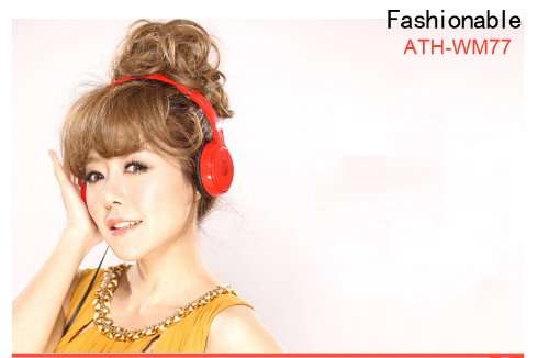 Audio Technica ATH-WM77 On ear Headphones (Orange) 5