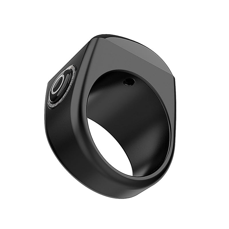 Smart Ring,Bluetooth Ring,Electronic Counter,time Reminder,use app Control,Polymer Gel Resin (Black, 20mm) 4