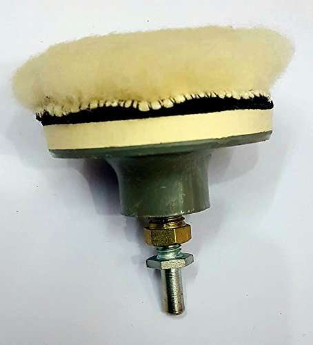 TOOLS CENTRE M14 3" Hook & Loop Backup PAD & Wool PAD for CAR Polisher and Drill Machine 3