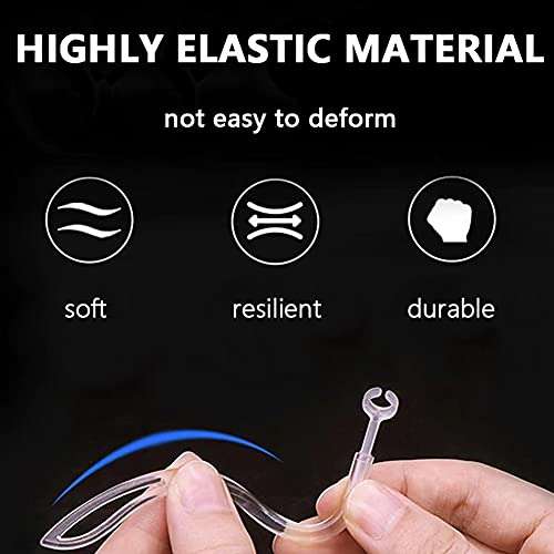 Ear Hooks Compatible with AirPods Pro 2nd Generation and AirPods Pro [Multi-Dimensional Adjustable] Accessories Compatible with Apple AirPods 3 2 1 Gen(Transparent) 4