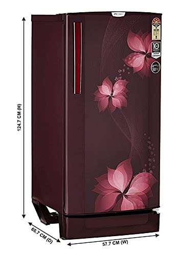 Godrej 190 L 5 Star ( 2019 ) Direct Cool Single Door Refrigerator(R D EPro 205 TAI 5.2 BRZ WIN, Breeze Wine, Inverter Compressor) 3