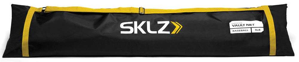 SKLZ Quickster Portable Baseball Hitting Net for Baseball and Softball, 8 x 8 feet with Vault 4