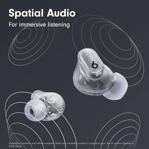 Beats Studio Buds + | True Wireless Noise Cancelling Earbuds, Enhanced Apple & Android Compatibility, Built-in Microphone, Sweat Resistant Bluetooth Headphones, Spatial Audio - Transparent 4