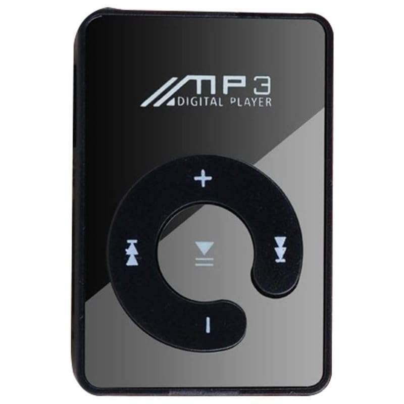 Drumstone 【Summer Season Offer Deal with 15 Years Warranty】 MP3 Player with Clip, Supports 8GB TF Card, Lightweight, USB Cable, and Earphones(Black) 1