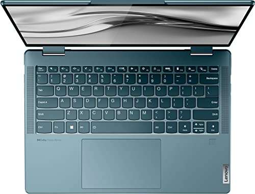 Lenovo 2022 Yoga 7i 2-in-1 Laptop 14in 2.2K Touchscreen Intel EVO Platform 12th Core i7-1255U Iris Xe Graphics 16GB LPDDR5 512GB SSD WiFi 6E Thunderblt4 HDMI Backlit Fingerprint Win 11 w/TLG USB 5