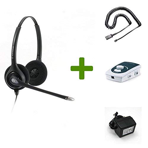 UA45 Bundle with Power Adapter and HW261N Duo Direct Connect Headset (PLX HW261N NCD-UA45-B) 2