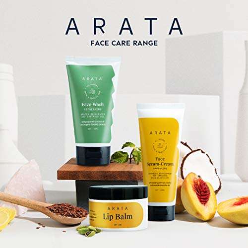 Arata Zero Chemicals Natural Lip balm for dry, chapped lips with Intense Moisturizing || Power of Cardamom oil || Cocoa and Mango butter (10 gm, Pack of 2) 5
