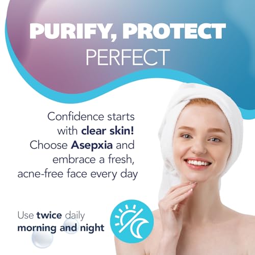 Asepxia Acne Treatment Bar Soap: Removes pore-clogging dirt and impurities, Helps eliminate blackheads, Deep cleansing without blackheads, Salicylic Acid Cleanser, Skin Care, Size 4 Oz, 2-Pack 6