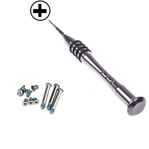 Whizzotech Repair Replacement Screws for Unibody Apple MacBook Pro A1278 A1286 13" 15" 17" Bottom Case + 1 Piece 4 Point Pentalobe Screwdriver Cross 2