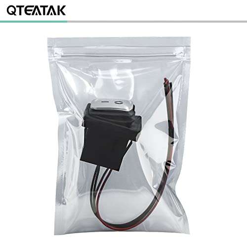 QTEATAK switches DPST AC/DC 20A-125V, 16A-250V, 30A-24V, 35A-12V, IP66 Waterproof on-Off, Glue Filled Waterproof, Kill Switch, Outdoor Electric Start Stop Pre-Wired Rocker Switch 6
