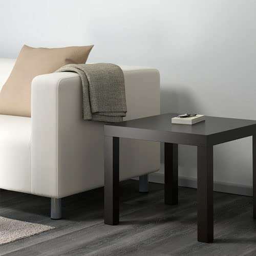 IKEA Lack Side Table for Using in Living Room, Bed Room 55X55CM (Black-Brown) 3