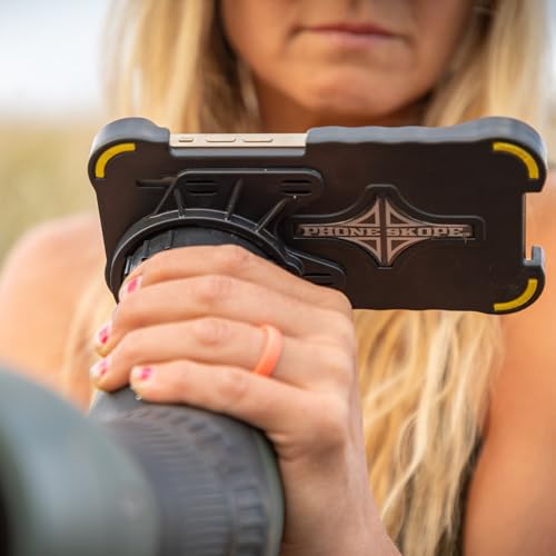 Phone Skope Complete Digiscoping Kit: Ideal Scope Camera for Hunting/Birding/Stargazing - Phone Scope Adapter Kit Includes Phone Scope Mount Case, Eyepiece Adapter, Lens Cloth - Fits Most Smartphones 6
