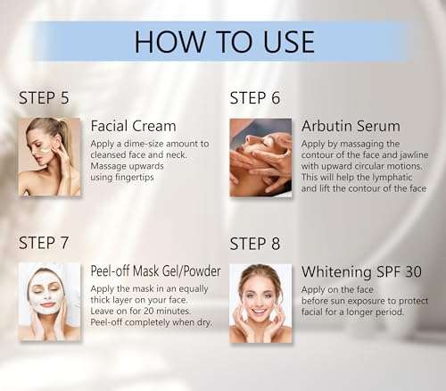 Olifair Skin Whitening Beauty Series -Facial Kit,Cleanse Skin Impurities (Pack of 1) 6