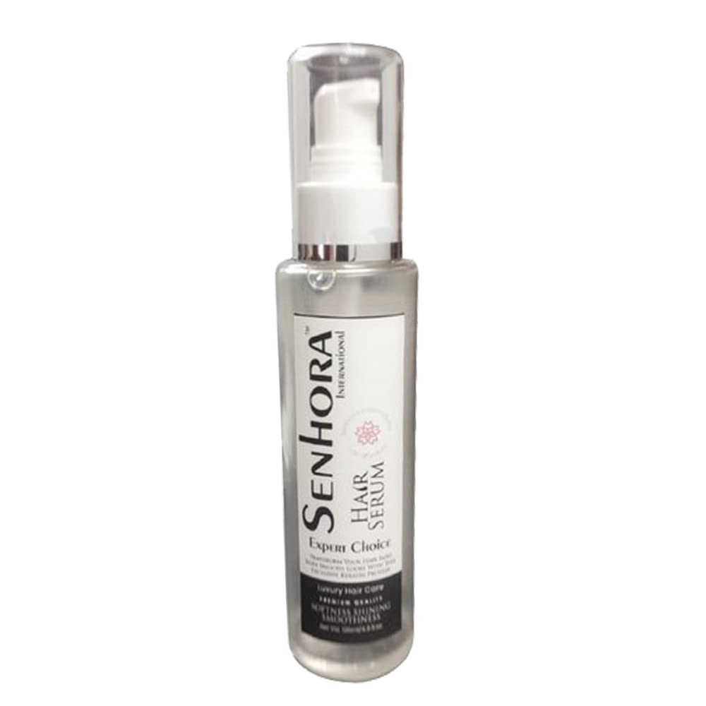 SENHORA INTERNATIONAL Serum for Women and Men, All Hair Types Smooth, Dry & Wet Hair, Frizz free & Glossy Hair with Argan & Milk Protien, Smoothness (100ml) 1